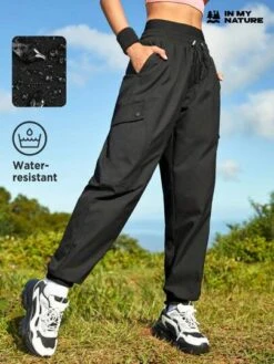 SHEIN In My Nature Women's Outdoor Urban Commute Workwear Trousers With Dual High Waists, Suitable For Hiking And Walking -Sculptive Wear 16908900566703145ceab0f3fad72e0a721d7545fe thumbnail 405x552