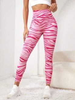 Allover Print Wideband Waist Sports Leggings -Sculptive Wear 16909408290b969c5ed4021b4054bec787e6854c98 thumbnail 405x552