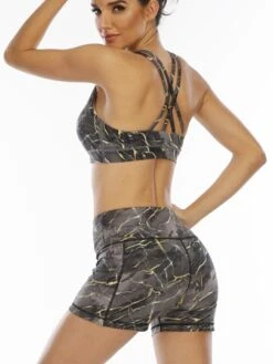 Tie-dye Wide Waistband Shorts With Pockets For Yoga -Sculptive Wear 169095757750fde67803ac71ba3e11d2bd5c5accbc thumbnail 405x552