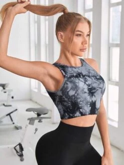 Tie Dye Crop Sports Tank Top -Sculptive Wear 169096268829359a81b3fb342a74d764dc0254a6a9 thumbnail 405x552