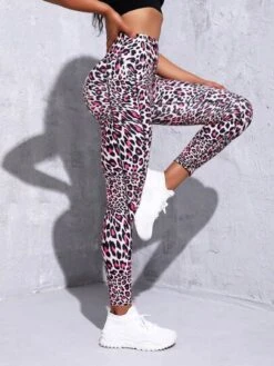 Leopard Print Wide Waistband Phone Pocket Side Sports Leggings -Sculptive Wear 1690966906023c2a1280b3559293ab17f600142ae6 thumbnail 405x552