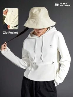 SHEIN In My Nature Women's Thick Outdoor Sports Hiking Hoodie With Big Pockets, Fashionable Style -Sculptive Wear 169097476978bf7d8a934df87ae4c6e7f874cb3524 thumbnail 405x552