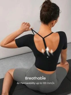 GLOWMODE FeatherFit™ Slim Cropped Length Contour Tee -Sculptive Wear 1691027511f2263255d19018405760f17be61ed256 thumbnail 405x552