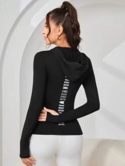 Letter Graphic Hooded Sports Sweatshirt -Sculptive Wear 16910317711f876d8e6bf586d74e8bc3ad1c21bba2 thumbnail 405x552