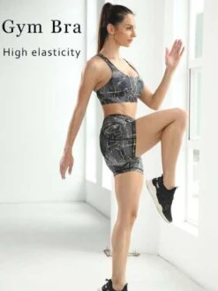 Tie-dye Back Crossed Straps Sports Bra -Sculptive Wear 16910605197d37ca4b5e82e211f12ea4607bc2c531 thumbnail 405x552