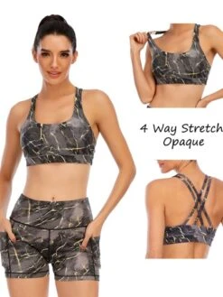 Tie-dye Back Crossed Straps Sports Bra -Sculptive Wear 169106051990a1fefe9ac9d102808f3ca5bec61167 thumbnail 405x552