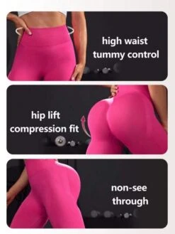 Solid Tummy Control Sports Leggings -Sculptive Wear 1691061351cd1909a9474e7e1f3dedeebe0e9badbe thumbnail 405x552