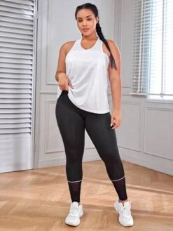 Plus High Stretch Top-stitching Sports Set -Sculptive Wear 1691064452cdd219e9f312d5621aced69333ad3a73 thumbnail 405x552