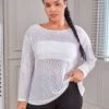 Plus Twist Back Drop Shoulder Sports Tee -Sculptive Wear 1691155843264270cf12272ec5438162183f98b894 thumbnail 405x552