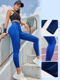 SHEIN Leisure Seamless Wide Waistband Sports Leggings -Sculptive Wear 169166920883aae0e591af3311470d3773ecdaedf8 thumbnail 405x552