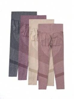 4pcs Seamless Wide Waistband Sports Leggings -Sculptive Wear 1692176537f387d7ac076bf80d1e95b2b3d315a7cf thumbnail 405x552