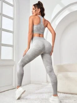 Camo Print Zip Up Sports Set